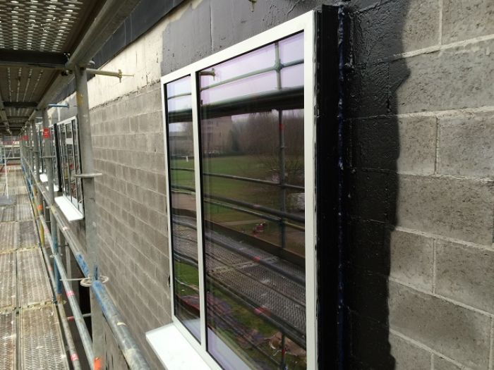 window wall airtightness blowerproof